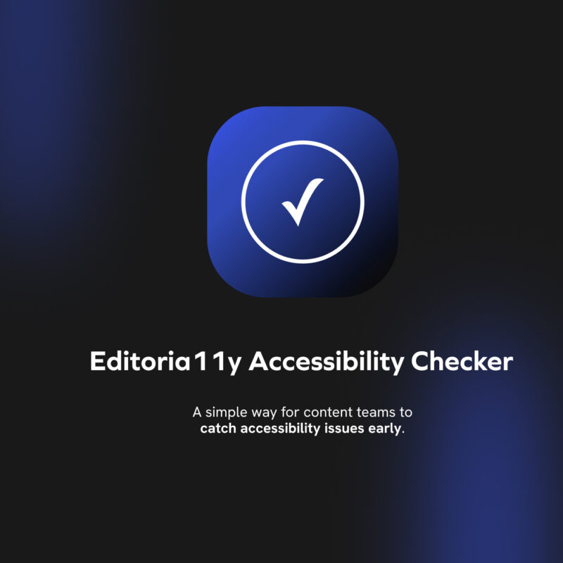 Editoria11y Accessibility Checker Banner