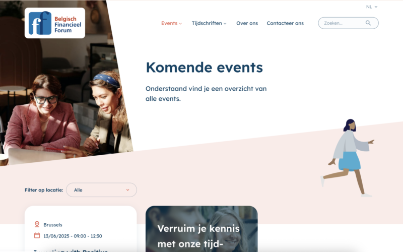 Komende events op de BFF website