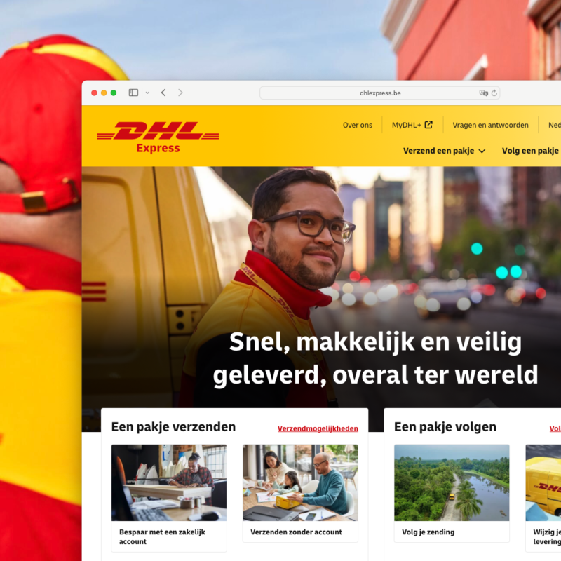 DHL Express homepage