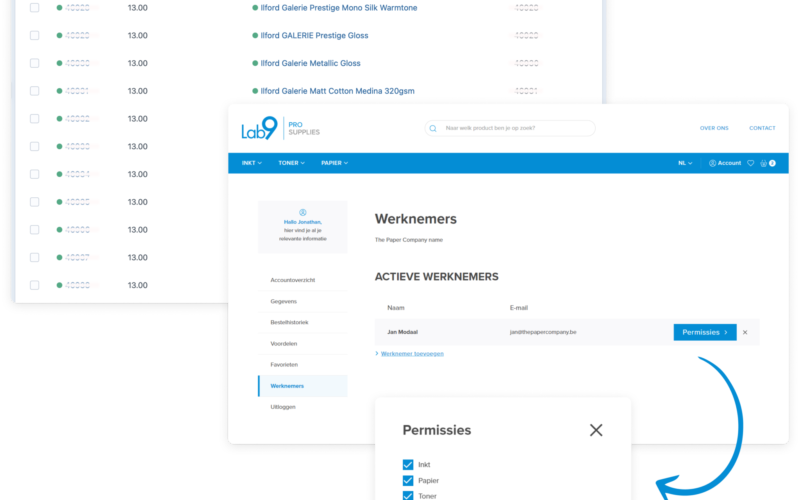 Klantenkortingen onlinesupplies