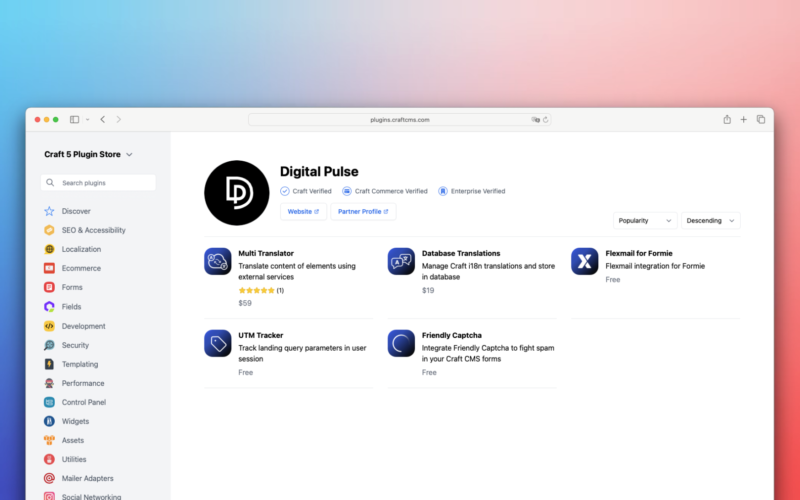 Digital Pulse Craft Plugins